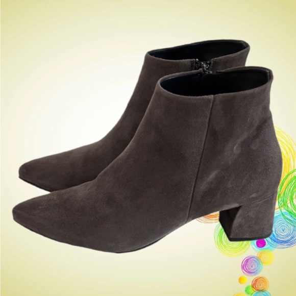 Paul Green Gray Suede Boots - Picture 2 of 9